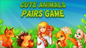 Cute Animal Pairs Memory Game