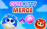Cute Kitty Merge Puzzle Online Game
