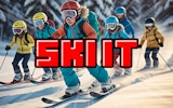 Ski It - Cartoon Skiing Challenge Online Game