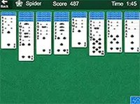 Microsoft Spider Solitaire Online Game