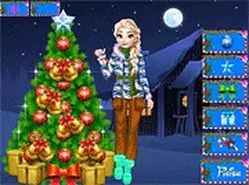 Festive Tree Decor and Dress-Up Game