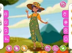 Summer Floral Fashion Dress Up Game