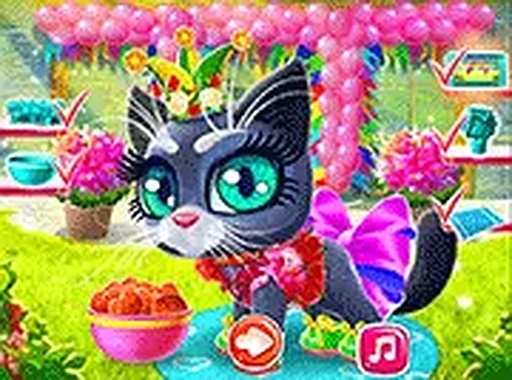 Happy Cat Care Virtual Pet Game